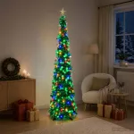 I&scaron;&scaron;okanti LED Kalėdų eglutė su žvaigžde vir&scaron;ūnėje 180 cm