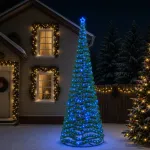 LED blizganti kalėdinė eglutė su pagrindu EKENAS 400 cm 588 LED