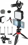 Mini Led vaizdo lempa, mikrofonas, trikojis telefonui