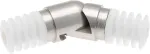 Penderie apvalus metalinis skersmuo 25 mm 1 jungtis chromo matinė