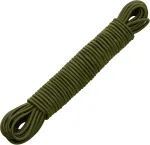 Pretex elastinė juosta-guma 5 mm x 20 m - bungee virvė su latekso &scaron;erdimi - guminė virvė, kurią galima karpyti pagal dydį - įtempiamoji virvė tentams, 20 m ilgio - bungee virvė - alyvuogių žalia