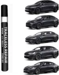 Topabyte dažų pie&scaron;tukas, skirtas Tesla Model Y Juniper Model 3 Highland Model X Model S pilkos spalvos automobilių dažų įbrėžimų taisymui, dažų retu&scaron;avimo pie&scaron;tukas, stealth pilkas - pn01