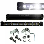 Darbinis žibintas 10w 30&deg; laipsnių slim 600 lm 6000k ip67 led bar