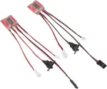 Cryfokt 30a mikro &scaron;epečiu valdomas Esc, dvipusis &scaron;epečiu valdomas Esc, lengvas, 2 vnt. pakuotė, dvigubo variklio valdymas, apsauga nuo trukdžių su stabdžiu, skirtas Axial Scx24 1/24