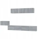 TV staliukas Zakito Home Tv spintelių komplektas ąžuolas sonoma - 5 vnt. - 60x30x30/100x30x30/80x30x30 cm