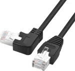 &Scaron;akotuvas Yacsejao Cat6 90&deg; Kampinis Ethernet Kabelis, Rj45, 1m