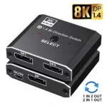 Displayport skirstytuvas 2x1 į 1x2, 8k