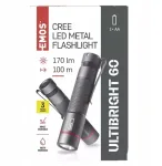 Metalinis žibintuvėlis Ultibright 60 Cree Led 170lm Emos P3160