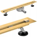 Vcx linijinis du&scaron;o latakas super slim pasukamas auksinis 90 cm