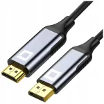 Reagle Co2 Displayport į Hdmi kabelis 2.1 Dp - Hdmi Fhd 240hz 8k 60hz Hdr 3m