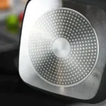Avilia mini grilis 14cm kvadratinė indukcinė keptuvė kompakti&scaron;ka nelimpanti mėsai daržovėms su rankena - juoda