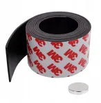 Magnetinė lipni juosta 100cm x 40mm x 2mm su 3m klijais