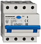 Srovės nuotekio relė su automatu Schrack AK667816 (16A, 4P, 30mA, A tipo)