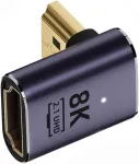Xiwai hdmi 8k jungtis (vyri&scaron;ka) į hdmi 2.1 jungtį (moteri&scaron;ka) vertikali 90 laipsnių žemyn nukreipta žemo profilio uhd prailginimo adapteris, palaikantis 8k 60 hz hdtv