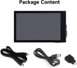 Monitorius Waveshare 3.5 colių ips capacitive touch lcd ekranas, 480 x 800 rezoliucija, 5 ta&scaron;kų lietimo hdmi ekranas, reguliuojamas ry&scaron;kumas, suderinamas su raspberry pi/jetson nano/pc windows 11/10/8.1/8/7