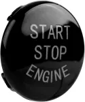 Keenso automobilio start/stop mygtukas, automobilio užvedimo mygtuko variklio uždegimo jungiklio dangtelis, skirtas e90 e91 e92 e93 e60 2004-2009 x1 e84 x3 e83 x5 e70 x6 e71 x6 e72 (juodas)