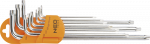 Neotools Neo Torx pin veržliarakčių rinkinys L T10- T50 su skyle 9vienetas (09- 526)