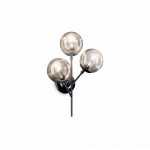 Sieninis &scaron;viestuvas Ideal Lux Wall lamp with 3 lights KEPLER, E27, nickel