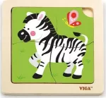 Viga Dėlionė 4 vnt. - Zebras