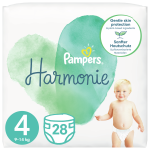 Pampers Harmonie, 4 Dydis, 28 Sauskelnės, 9-14kg