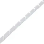 Inline Spiral Wrap kabelio spiralinis apvyniojimas, 10 m ilgio, 10 mm skersmens, skaidrus baltas