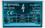 Ergom R33RA-02020100101 Paskirstymo blokas 2 polių 100A EBR 2-7/100 R33RA-02020100101
