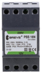 BREVE 1 fazis modulinis transformatorius PSS 16N 16VA 230/12V /montuojamas ant bėgio/ 16012-9894