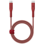 ENERGEA kabelis Flow USB-C - USB-C1.5m raudonos spalvos 240W 5A PD Fast Charge