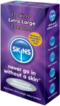 SKINS Extra Large Condoms 12-Pack | Enhanced Comfort 57mm x 205mm