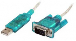 StarTech.com 3 pėdų (91 cm) 1 prievado USB į RS232 DB9 nuoseklųjį adapterio kabelis, USB į nuoseklųjį adapterio kabelis - M/M, DB-9, USB 2.0 A, 0,9 m, mėlynas, permatomas