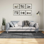 Kilimas OVIEDO, antracito spalvos, 140x200cm, trumpi &scaron;ereliai