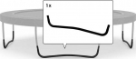 Berg Champion/Elite - W-Leg 380, (Curved,Juodas)