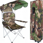 Sulankstoma žvejybos kėdė su stogeliu, Camo, 92 x 128.5 cm