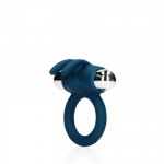 Loveline By Shots Mėlyna Loveline Baltic Mėlyna Vibrating Rabbit Silicone Ring, Adjustable Fit