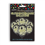 Little Genie Productions NPW Happy Birthday Glow Balloons 8-Pack - Luminous Party Decor 11"