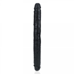 Realrock By Shots RealRock Slim Double Ended 14'' Intimate Machine Juodas Flexible 35.6cm