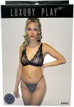 Apatiniai drabužiai-Luxury Play - Lingerie Set Small Juodas