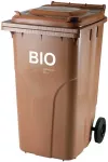 Dėžutės konteineris BIO atliekoms ir maisto atliekoms SERTIFIKATAI Europlast Austria - ruda 240L