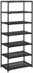 Stovas batams, juodos spalvos, 50x30x120cm, poliratanas