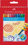 Faber-Castell - Twistable Wax Crayons - Cardboard box of 12 (120003)