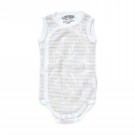 &bdquo;Cocoon Lodger Romper Sprinkle&ldquo; medvilninis berankovis bodis dramblio kaulo spalvos 68 cm RF 069_68