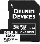 Atminties kortelė &bdquo;Delkin Trail Cam Hyperspeed Micro SDXC&ldquo; 128 GB 10 klasės UHS-I/U3 V30 (DDMSDAHS128GB) kortelė