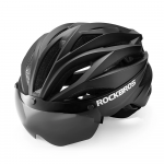 Rockbros dviratininko &scaron;almas su Visor, Detachable UV Protective Goggles, Unisex - juodos spalvos