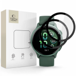 &bdquo;Tech-Protect Glass Flex+&ldquo; 2 hibridinių stiklų pakuotė, skirta &bdquo;Garmin Vivoactive 6&ldquo; - juodos spalvos