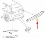 VAG Trečiojo Stabdžių &Scaron;vieso &Scaron;viesa Volkswagen VW ID3 2020 Originalus 5H0945087
