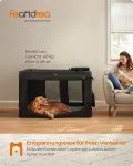 Dėžė &scaron;unims su rankenomis i&scaron; juodo metalinio rėmo