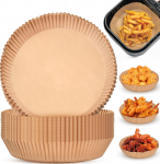 Popieriniai įdėklai oro gruzdintuvėms 20x4.5 cm 100 vnt. apvalūs