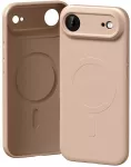 Mercury Semi-Silicone MagSafe dėklas skirtas Apple iPhone 17 Air rožinės spalvos Sand