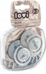 LOVI 22/869 Dinaminis silikoninis čiulptukas 0-3 m 2vnt Botanic Boy