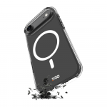 Puro Impact Clear D3O TPU+PC suderinamas su MagSafe dėklas skirtas Apple iPhone 17 Air - skaidrus